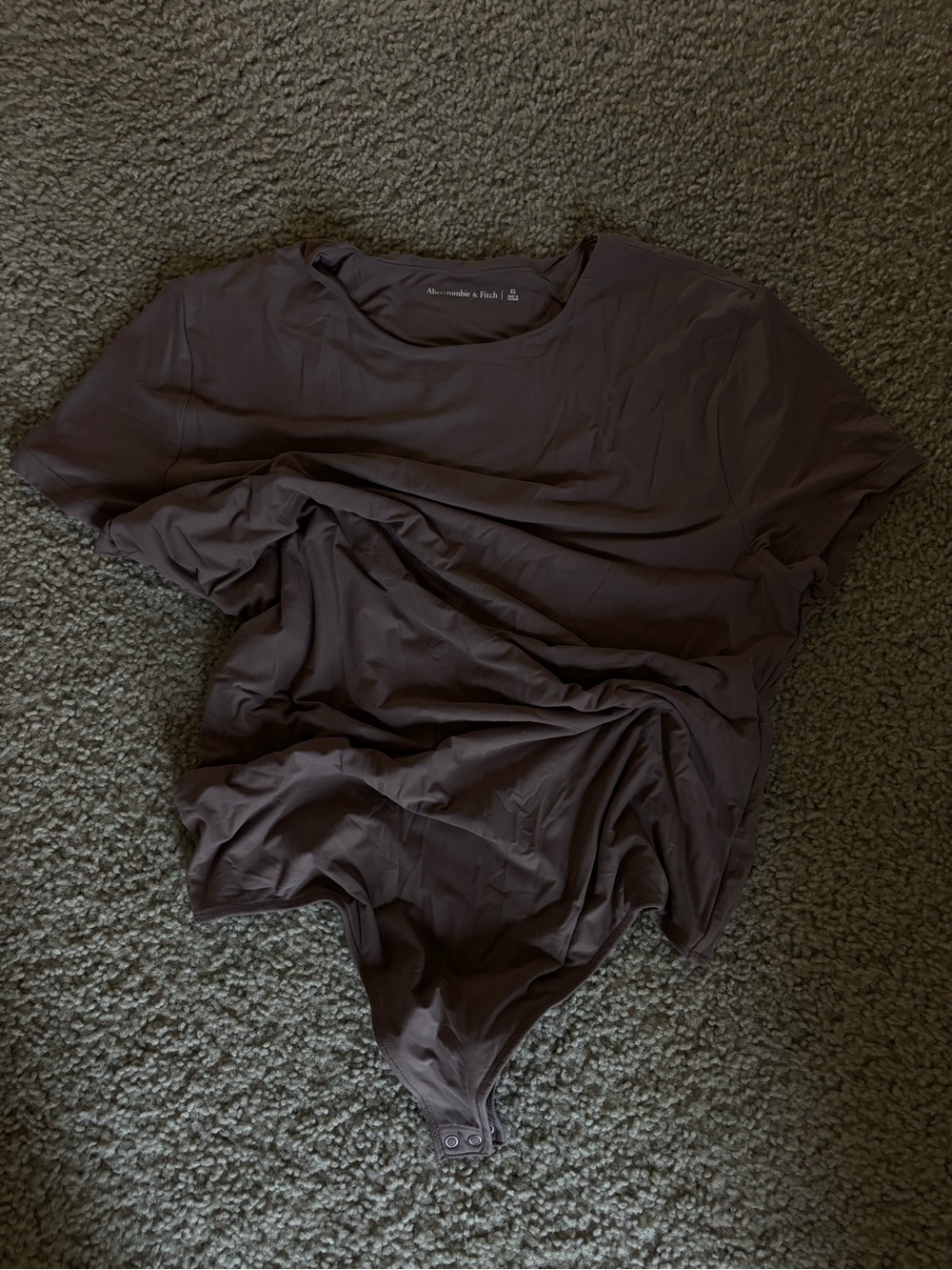 Abercrombie & Fitch Brown Short Sleeve Bodysuit